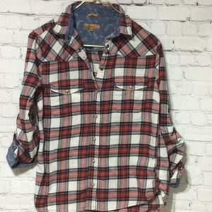 Jacobs Girlfriend Slim Fit Paisley Cuff Flannel